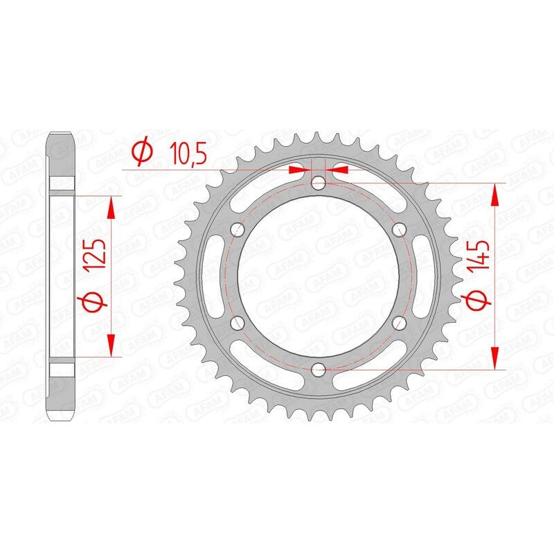 Couronne AFAM acier standard - 530