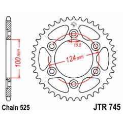 Couronne JT SPROCKETS Acier Standard - 525