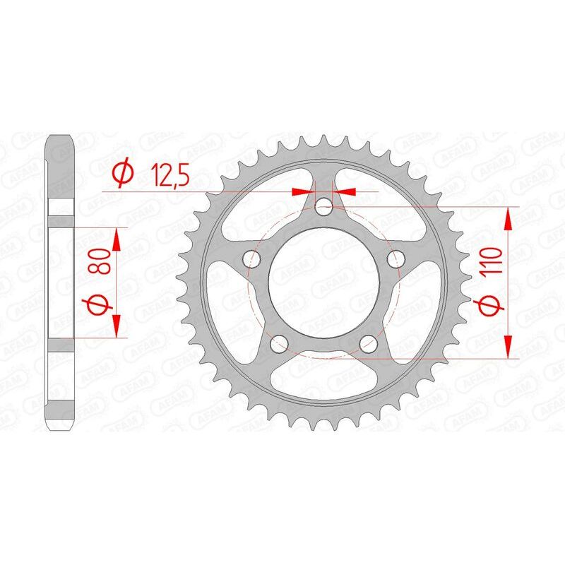 Couronne AFAM acier standard - 530