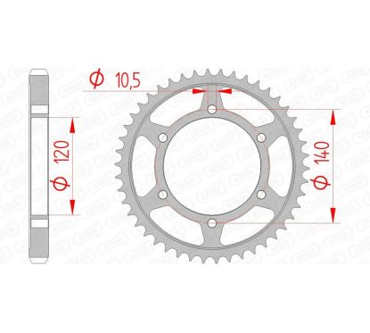 Couronne AFAM acier standard - 530