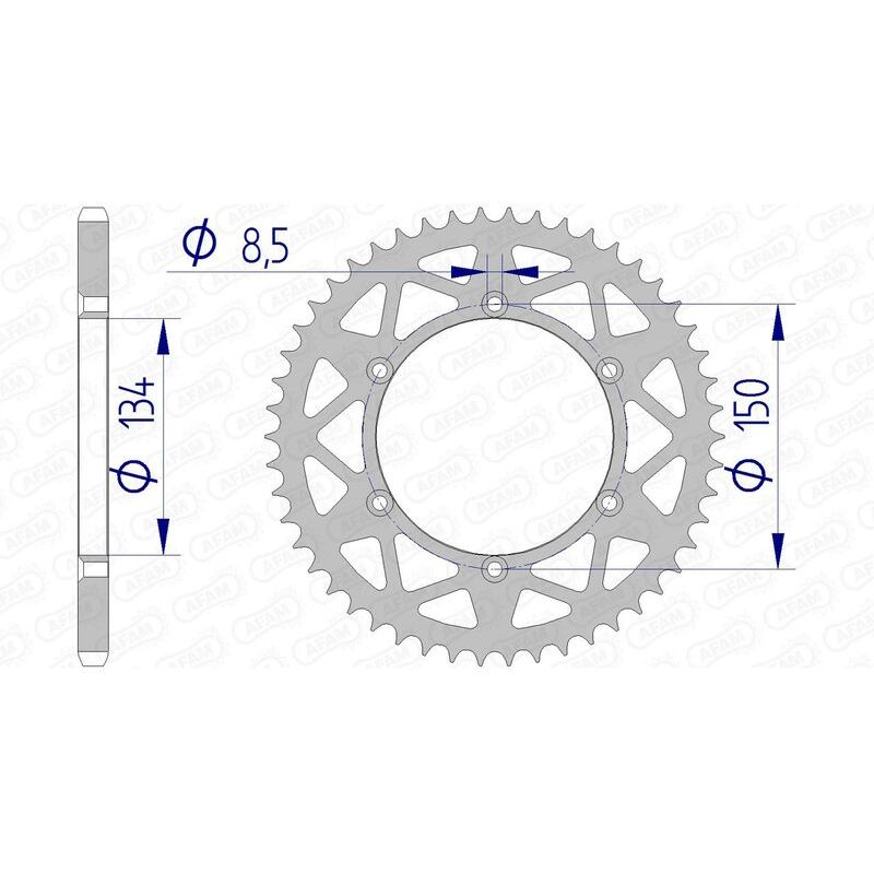 Couronne AFAM alu standard - 520 Couronne AFAM alu standard - 520