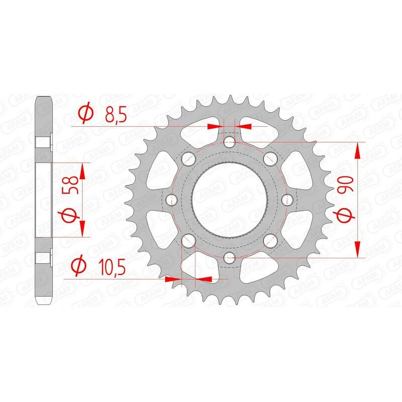 Couronne AFAM acier standard - 428