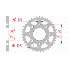 Couronne AFAM Acier Standard - 428
