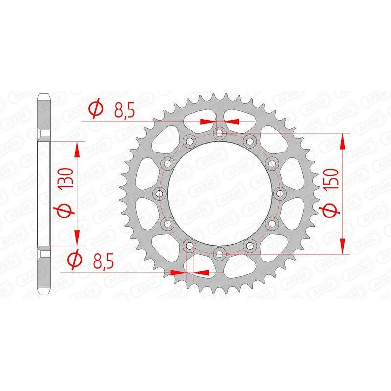 Couronne AFAM acier standard - 520