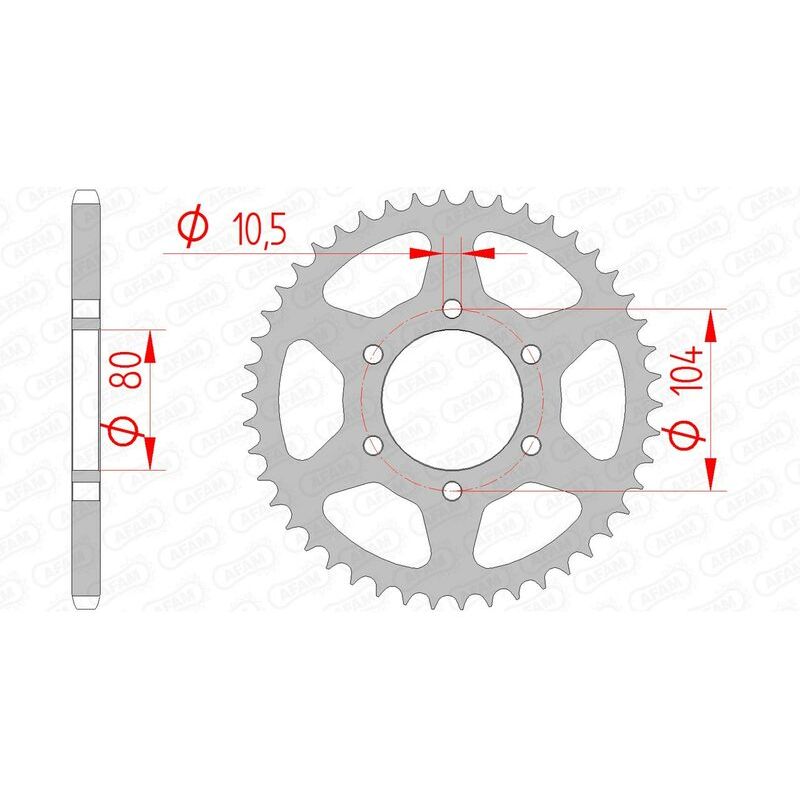 Couronne AFAM acier standard - 520