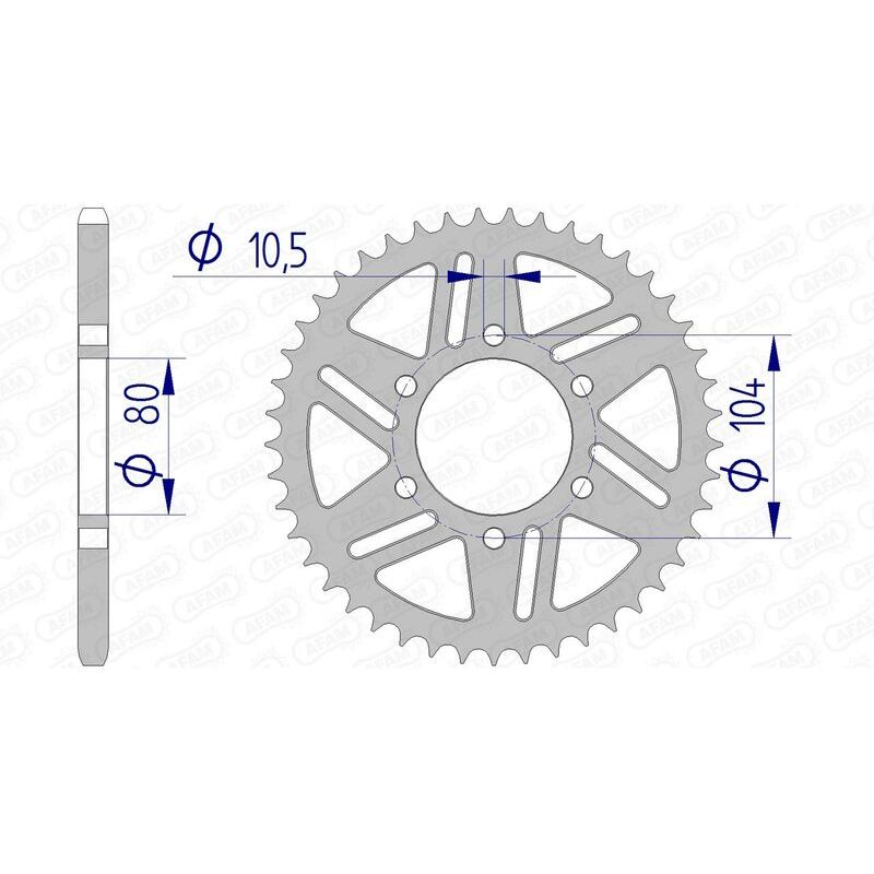 Couronne AFAM alu standard - 520
