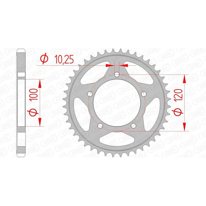 Couronne AFAM acier standard - 525