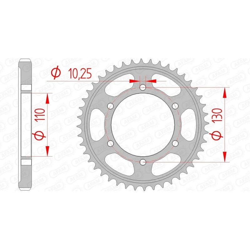 Couronne AFAM acier standard - 530