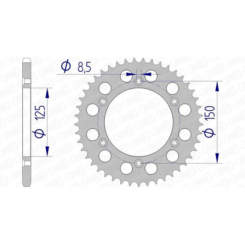 Couronne AFAM alu standard - 520