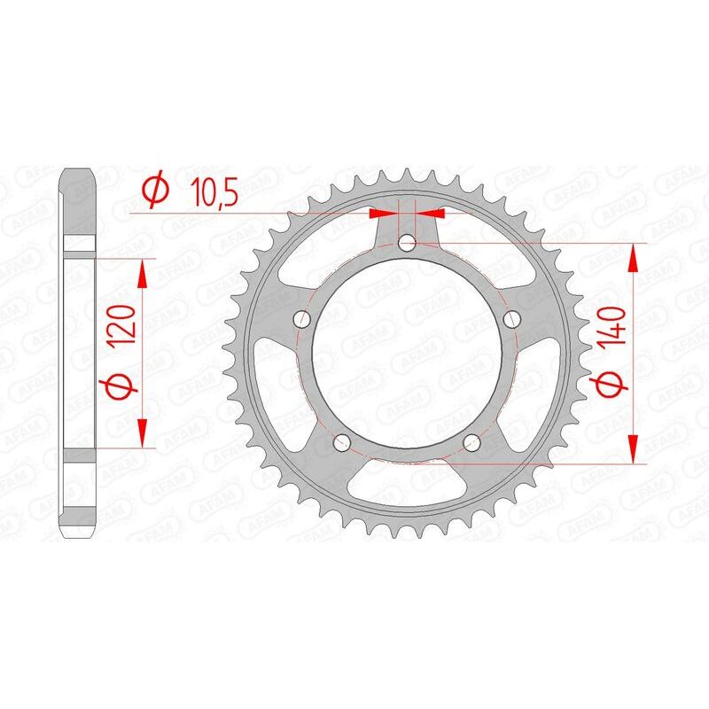 Couronne AFAM acier standard - 530