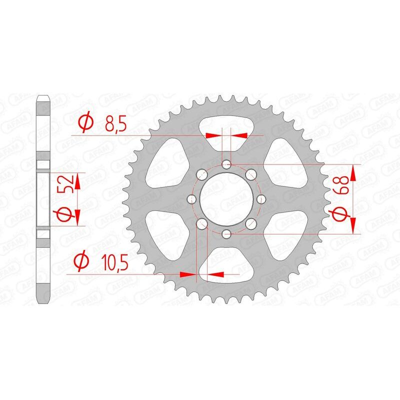 Couronne AFAM acier standard - 420