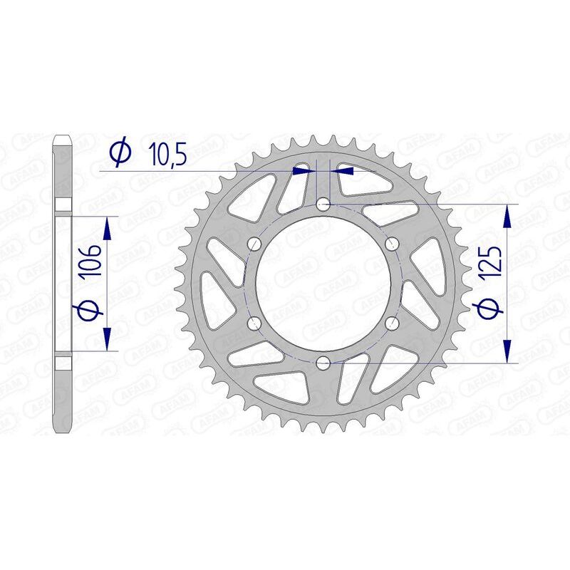Couronne AFAM alu standard - 520