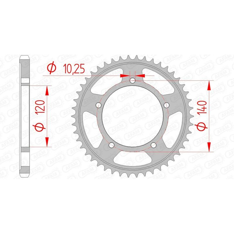 Couronne AFAM acier standard - 525