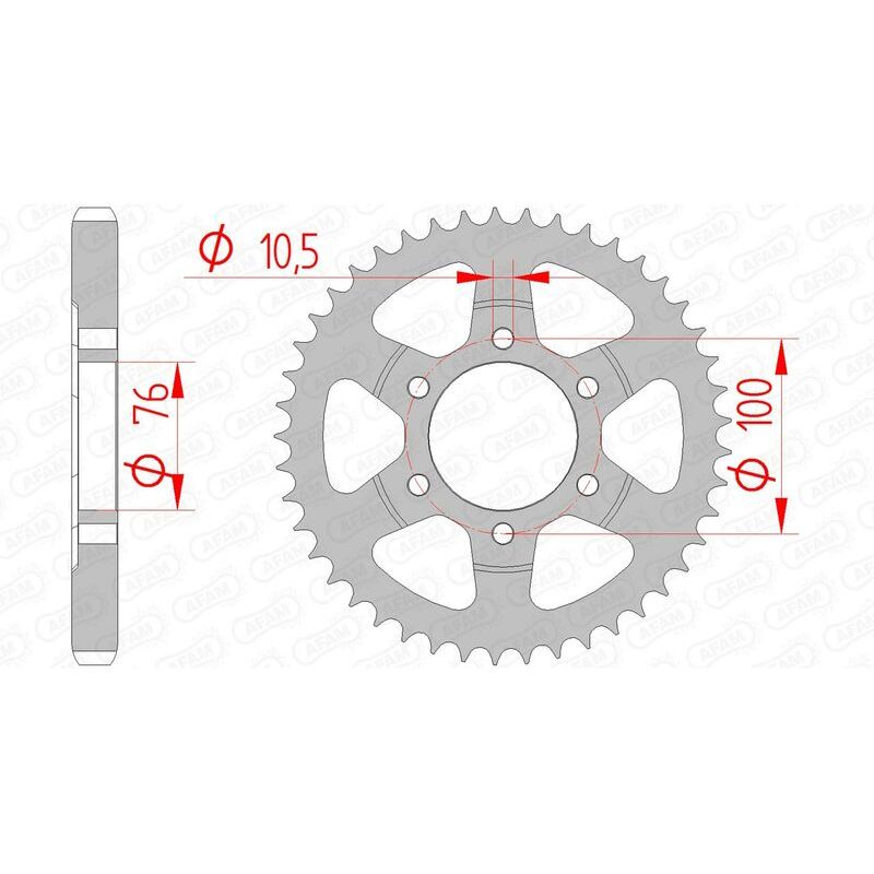 Couronne AFAM acier standard - 530