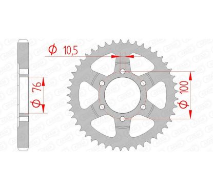Couronne AFAM acier standard - 530