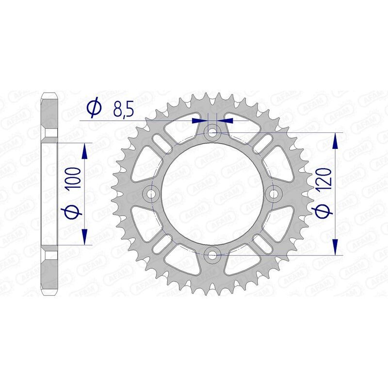 Couronne AFAM alu anti-boue - 428