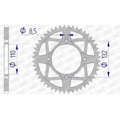 Couronne AFAM alu anti-boue - 520