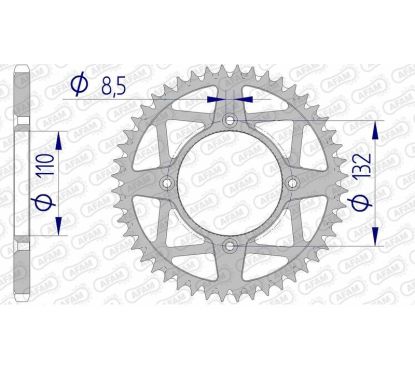 Couronne AFAM alu anti-boue - 520