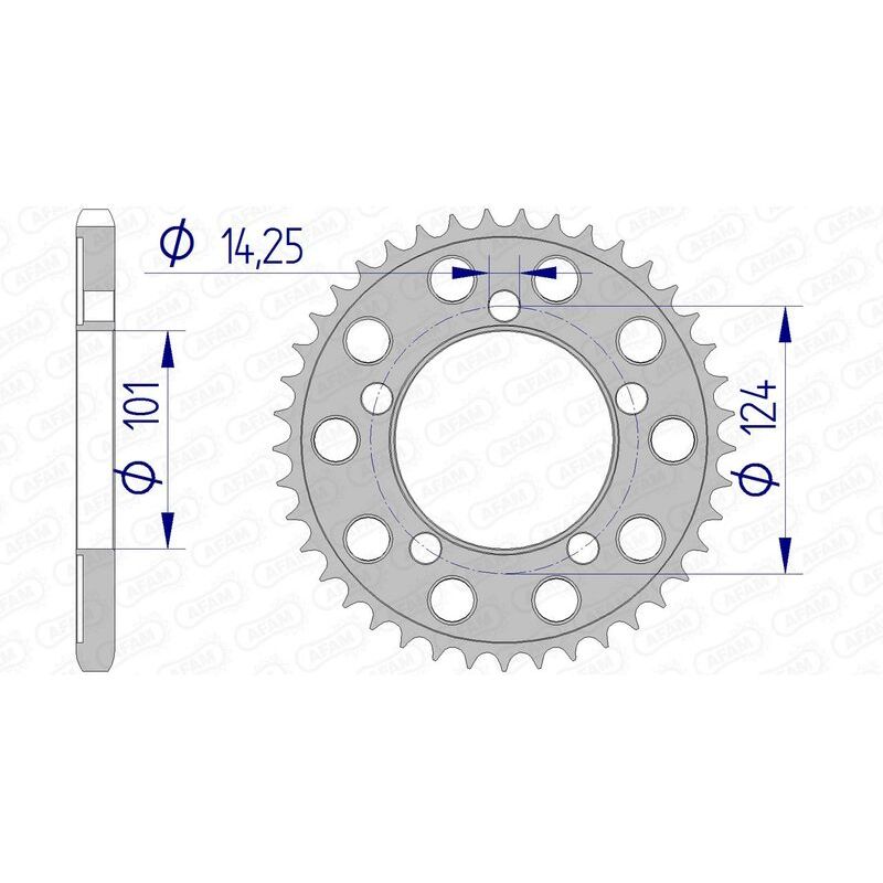 Couronne AFAM alu standard - 525