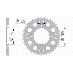 Couronne AFAM alu standard - 420