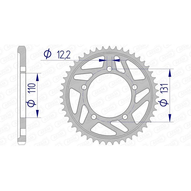 Couronne AFAM alu standard - 525