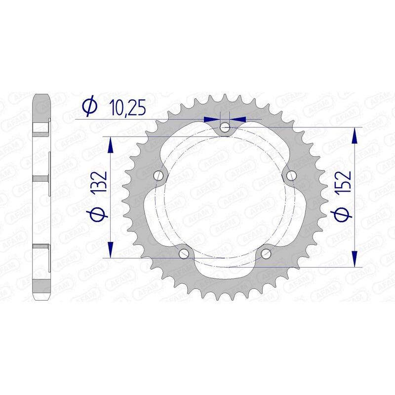 Couronne AFAM alu standard - 525