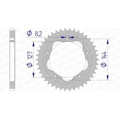 Couronne AFAM alu standard - 525 - Nécessite un porte couronne AFAM