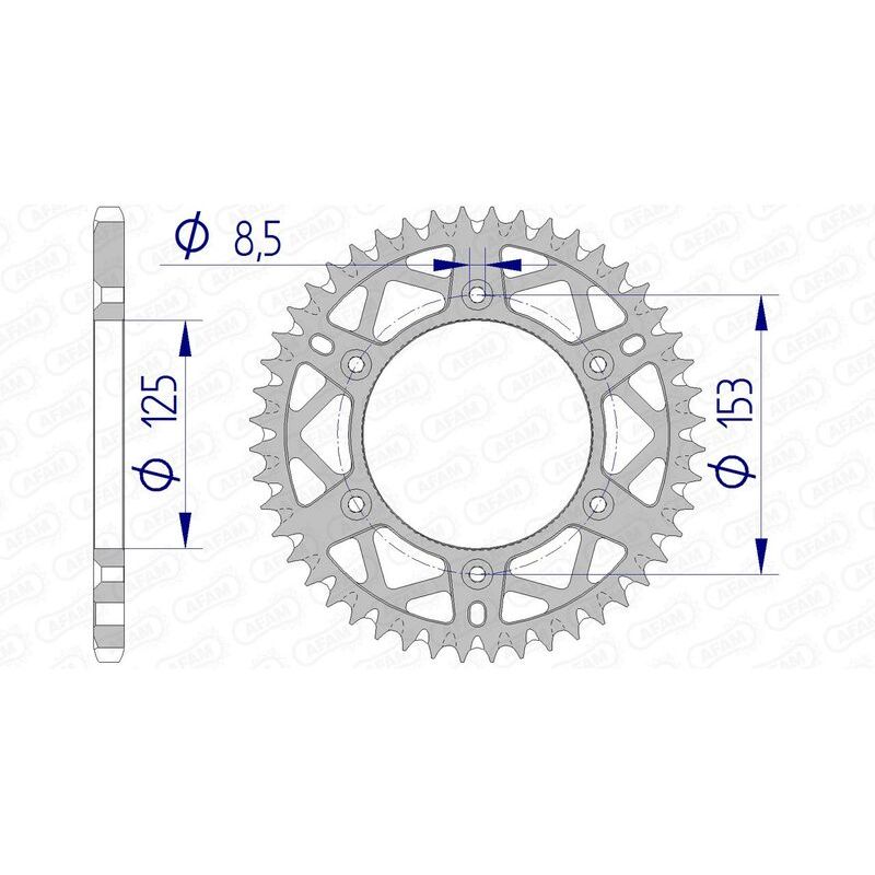 Couronne AFAM alu anti-boue - 520 Couronne AFAM alu anti-boue - 520