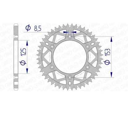 Couronne AFAM alu anti-boue - 520
