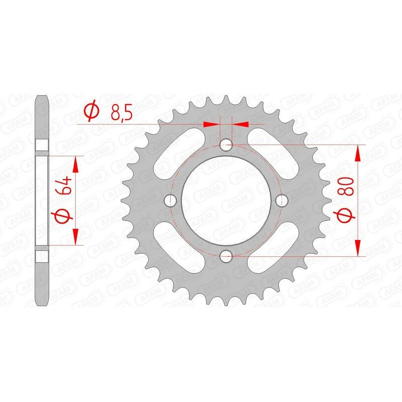 Couronne AFAM acier standard - 420