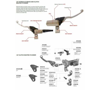 Embrayage hydraulique MAGURA Hymec 167 Ø9.5 Honda CRF250R