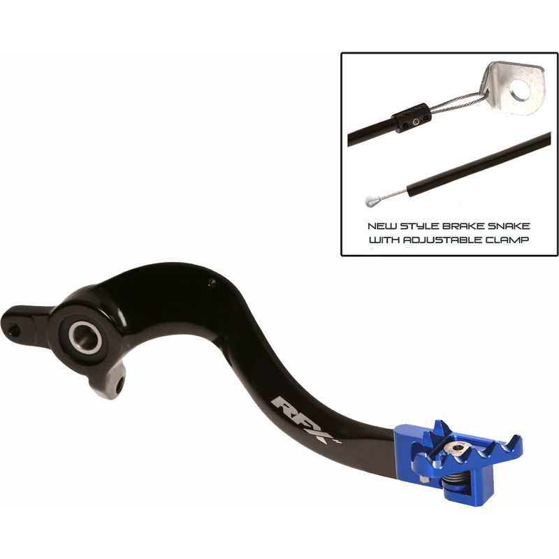 Pédale de frein RFX Pro Series - embout repliable - bleu