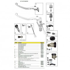 Kit Piston Ø12 Huile Minérale pour HC1 Embrayage (N°2 sur photo - réf : 0723234)