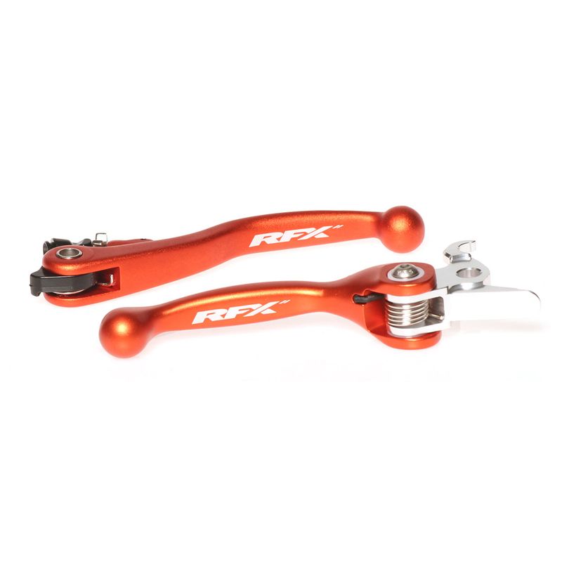 Jeu de leviers retournables forgés RFX Race Series - orange - freins Brembo / embrayages Magura Jeu de leviers retournables forgés RFX Race Series - orange - freins Brembo / embrayages Magura