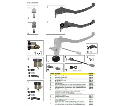 Vis Banjo Simple pour HC1 Frein (N°13 sur photo - réf : 0721786)