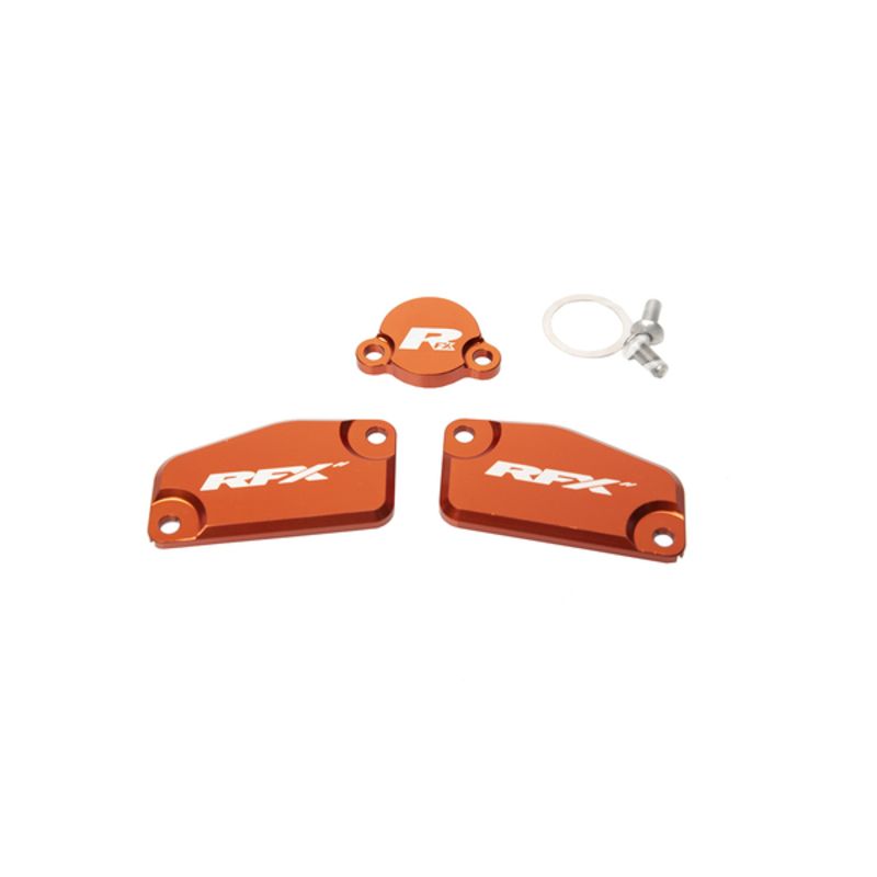 Jeu de couvercles de maîtres-cylindres RFX Pro Series - orange