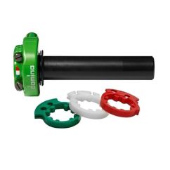 Poignée de gaz courte DOMINO série Racing XM2 - vert Poignée de gaz courte DOMINO série Racing XM2 - vert