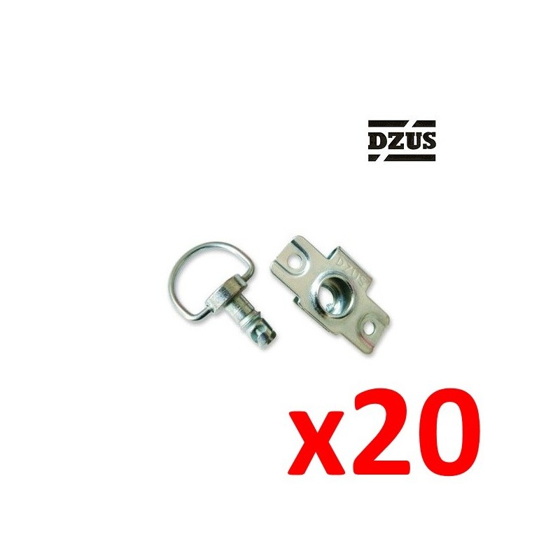 20x Fixation DZUS Type agrafe à riveter 6mm